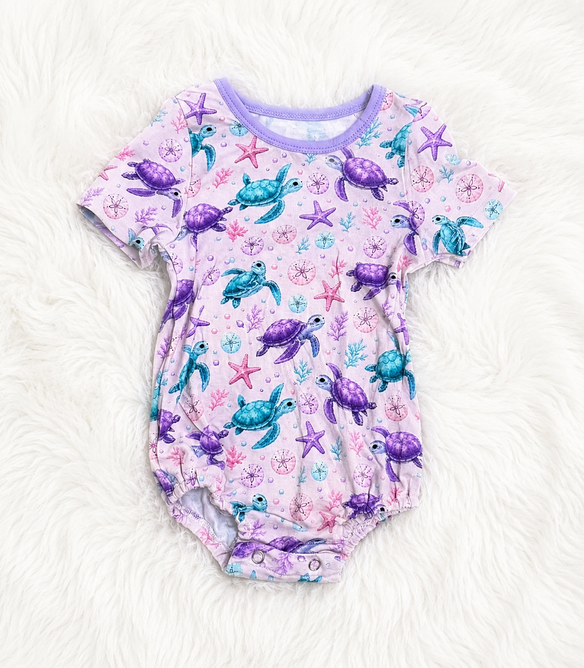Short sleeve bubble Romper