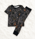 Short sleeve shirt and pants pajamas