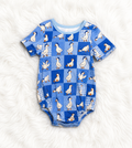 Short sleeve bubble romper