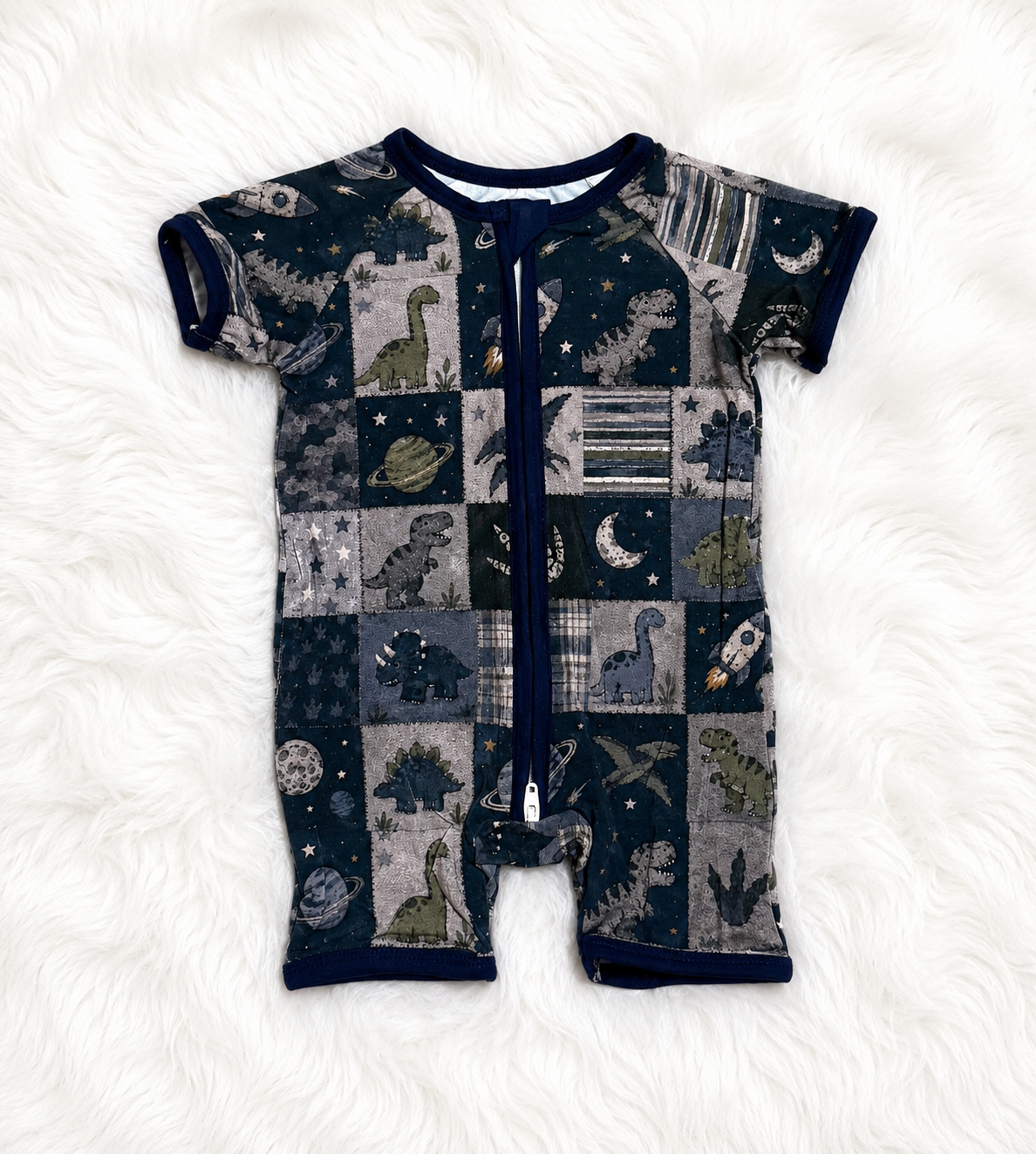 Short sleeve romper