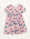 Short sleeve twirl dress